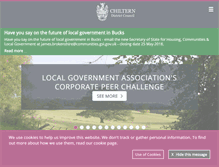 Tablet Screenshot of chiltern.gov.uk